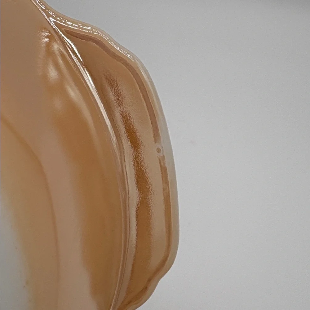 Vintage Fire King Peach Luster 1 1/2 Quart Casserole Round with Lid